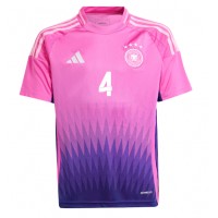 Camiseta Alemania Jonathan Tah #4 Segunda Equipación Replica Eurocopa 2024 mangas cortas